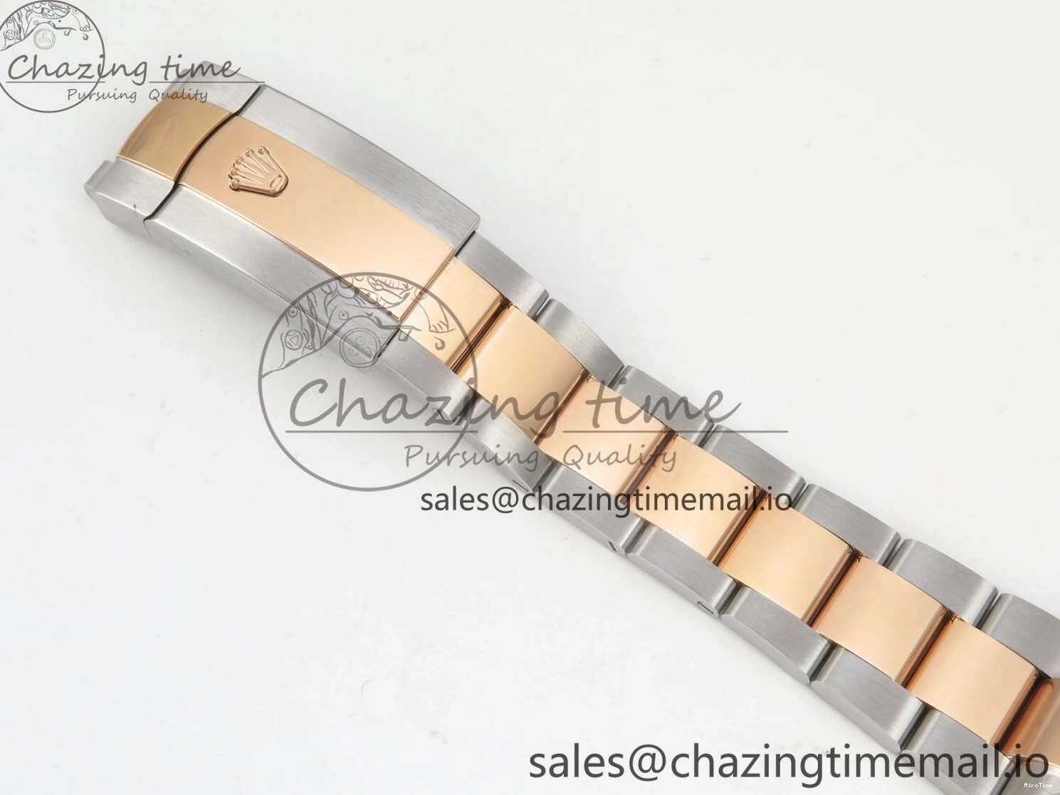 MiroTime 0407 DateJust 36 SS RG ARF 1:1 Best Edition 904L Steel Gray Dial Green Roman on Oyster Bracelet SH Affordable 73